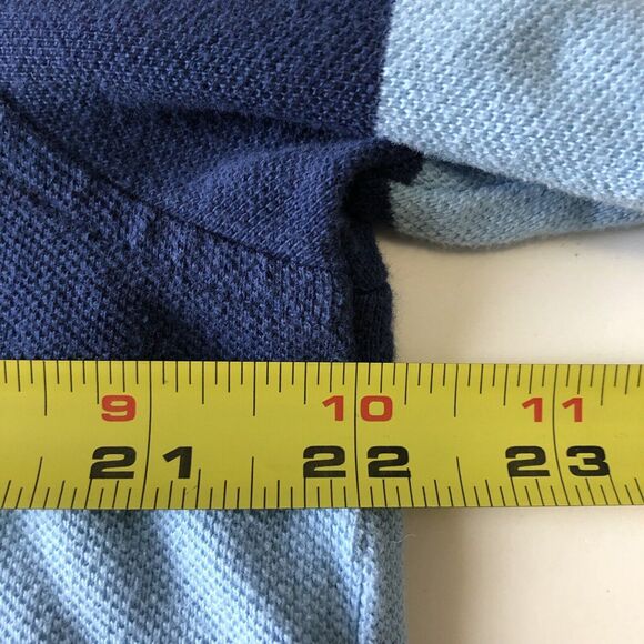 Lands End Mens Collared Short Sleeve Polo Shirt Multicolor Striped Size Large - Picture 5 of 13